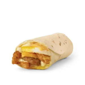 Breakfast burrito with sausage
