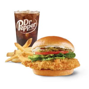 Classic Chicken Sandwich combo meal for lunch and dinner at Wendy's