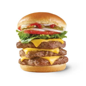 Wendy's hamburger_ Dave's Triple