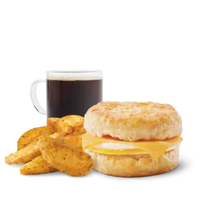 Egg & Cheese Biscuit combo for breakfast