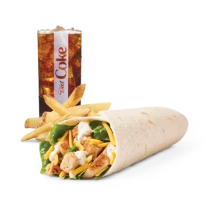Grilled Chicken Wrap Combo meal