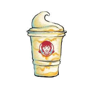 Pineapple under the sea Frosty - Wendy's Frosty