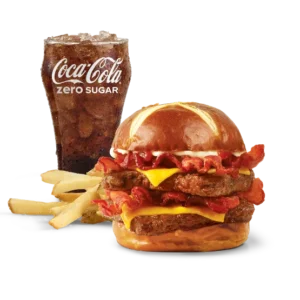 Wendy's Pretzel Baconator Combo Meal