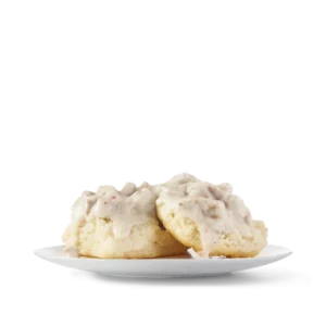 Sausage Gravy and Biscuit