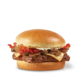 Mushroom Bacon Cheese Burger Single